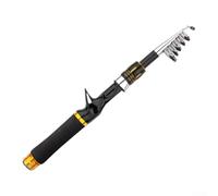 Lastdaytime Telescopic Fishing Rod Constructed From Carbon With Medium Power And Solid Tip, Collapses To 36cm For Travel-Friendly Freshwater Fishing(B-Baitcast 1.6m)