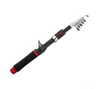 Lastdaytime Telescopic Fishing Rod Constructed From Carbon With Medium Power And Solid Tip, Collapses To 36cm For Travel-Friendly Freshwater Fishing(A-Baitcast 1.6m)