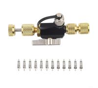 Lastdaytime Valve Core Removal Tool Supporting 1/4 In And 5/16 In Sizes For HVAC Technicians Performing Recovery Operations