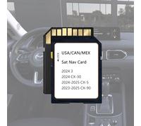 Lastest Version GPS Navigation SD Card Compatible with 2024 3 / CX30, 2024-2025 CX5, 2023-2025 CX90, USA/CAN/MEX Maps