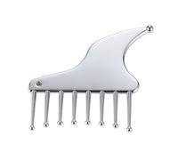 Lasting Metal Scalp Massage Comb Portable Scraping Comb Tool Suitable for Gentle Pressure and Hair Growth Stainless Steel Scalp Massager
