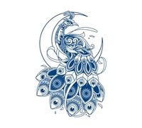Lasting Tattoos 2 Weeks Lasting Temporary Waterproof Tattoo Butterfly Tiger Dragon Body Art Arm Fake Tattoo Sticker(08)