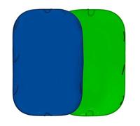 Lastolite by Manfrotto Collapsible Chromakey Background Colourway - 1.8 x 2.1 m, Blue and Green