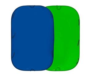 Lastolite by Manfrotto Collapsible Chromakey Background Colourway - 1.8 x 2.1 m, Blue and Green