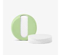 LastRound® Large Sustainable Reusable Cotton Rounds for Facial Cleansing - Zero-Waste Eco-Friendly Makeup Remover Pads for All Skin Types with Travel Storage Case