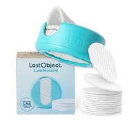 LastRound Reusable Makeup Remover Pads - 7 Washable Eco-Friendly Reusable Cotton Rounds for Face - Sustainable & Soft Cotton Face Pads for Facial Cleansing & Eye Makeup Removal - Travel Storage Case