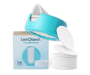 LastRound® Sustainable Reusable Cotton Rounds for Facial Cleansing - Zero-Waste Eco-Friendly Makeup Remover Pads for All Skin Types with Travel Storage Case