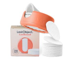 LastRound® Sustainable Reusable Cotton Rounds for Facial Cleansing - Zero-Waste Eco-Friendly Makeup Remover Pads for All Skin Types with Travel Storage Case