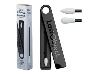 LastSwab® Reusable Silicone Make-Up Cotton Buds - Precision Buds for Eyeliner, Mascara & Touch-Ups - Washable, Vegan, Zero Waste Alternative to Single-Use - Black