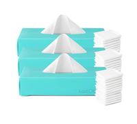 LastTissue® Reusable Cotton Tissue 3 Boxes | Face Towels & Handkerchiefs for Men & Women - Washable, Sustainable Facial Tissue with Storage Case - Turquoise