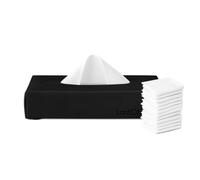 LastTissue® Reusable Cotton Tissue Box - Sustainable, Durable, Eco-Conscious, Portable & Washable Facial Tissues for Men and Women with Travel Handkerchief Storage Case