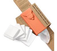 LastTissue® Reusable Cotton Tissue Pack | Face Towels & Handkerchiefs for Men & Women - Washable, Sustainable Facial Tissue with Storage Case