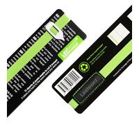 Lastword Bookmarks - Elastic Bookmark Perfect for Any Book, Office, for Women, Men and Children - Don't Lose Your Mark, Made in Italy Book Marks, Fluorescent Green