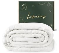 Lasuens Breezy 100% Bamboo Comforter, Organic Fluffy and Soft Down Alternative Duvet Insert (King/Lightweight)