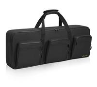 LASUK 49 Key Keyboard Case, Portable Keyboard Piano Waterproof 600D Oxford Cloth with Adjustable Straps, Key Keyboard Gig Bag Case 34.3"x4.1"x13.0"
