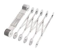 lasuroa 10 Wheel Pastry Cutter, Stainless Steel Dough Cutter Double-Headed Cookie Dough Divider Heavy Duty Pastry Wheel Multi-Use Kitchen Utensil for Pizza Pies Waffles Cookies