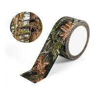 lasuroa 10m x 5cm Camo Silencing Tape, 1 Roll Self-Adhesive Stealth Strips Camouflage Tape Wrap Fabric Strip Stretch Bandages for Outdoor Hunting Treestand Camping Gear Accessories