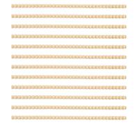 lasuroa 12pcs Decorative Beaded Wood Trim, 15.75 Inch Cute Half Wooden Beads Bobbin Trim Unfinished 3D Bead Molding Stick for DIY Home Wall Cabinet Furniture Shelf Window Door Decor
