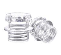 lasuroa 2 Pcs Coffee Percolator Top Replacement, Durable Transparent Plastic Percolator Knob Top Cover Suitable Machine Accessories Parts for All Kinds of Coffee Pots