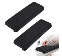 lasuroa 2 Pcs Ergonomic L Shaped Wrist Elbow Cushion Pads, Separate Design Memory Foam Desk Edge Forearm & Wrist Comfort Support for Office Gaming & Home Desk