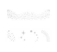 lasuroa 20pcs Silver Glitter Freckles Face Tattoos, Waterproof Sparkle Fake Freckle Makeup Patches for Women Cute Shimmery Speckles Stickers for Cosplay Carnival Party Festive