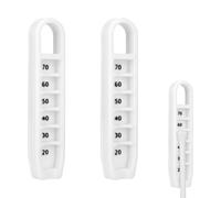 lasuroa 2pcs Adjustable Golf Tee Height Tool, Easy to Use Tee Height Setter Holder Must Have Gears for Golf Consistent Swings Training Accessories (White)