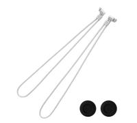 lasuroa 2pcs Controller Strap with Joystick Caps, Adjustable Wrist Strap Replacement Easy Connection of Wrist Lanyard Suitable for Oculus Meta Quest 2 (White, Black)