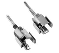 lasuroa 2pcs Integrated Internal & External Pipe Threading Tool for Electric Drill, 1/2" & 3/4" Pipe Threader Cutting Tool for PVC Threading
