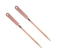 lasuroa 2pcs Letter Opener Knife, Stainless Steel Envelope Slitter Mail Opener Tool Lightweight Package Wrapping Paper Cutter for Office School Postal (Rose Gold)