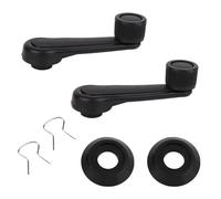 lasuroa 2pcs Manual Window Handle Car, Driver & Passenger Side Replacement Crank Handles Accessories for 1992-1998 Geo Tracker Suzuki (Black)