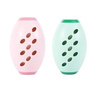 lasuroa 2pcs Reusable Lint Rollers, Washable Mini Roller Portable Remover Extra Sticky Lint Roller Ball Dog Cat Hair Removal Tool for Clothes Travel Pets Laundry Cars (Pink, Green)