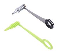 lasuroa 2pcs Spiral Cutter Slicer, Stainless Steel & Plastic Spiralizer Knife Portable Manual Kitchen Gadgets Utensils Tool for Vegetables Fruit Cucumber Potato Carrot
