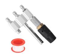 lasuroa 3-in-1 M5 Twist Nozzle, Stainless Steel M5 Twist Pressure Power Soft Wash Washer X Jet Spray Nozzle 1/4in NPT Quick Connect Accessories for Roof Floor Car Cleaning Washing Garden Watering