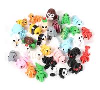 lasuroa 32pcs Mini Animal Figurines Set, 3D Printed Articulated Fidget Animals Cute Flexible Animal Fidget Toys for Gifts Home Desk Office Decoration Christmas Birthday Halloween Party Favors