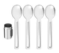 lasuroa 4 Replacement Spoon Compatible with Stanley 18 oz Food Jars, BPA Free Stainless Steel Spoon Set for Stanley Classic Legendary Vacuum Insulated Food Jar 18oz