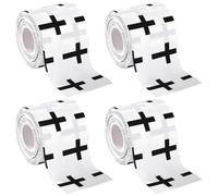 lasuroa 4pcs Cross Wrist Tape, 2in x 23ft Cotton Cloth Breathable Athlete Tape Faith Religious Sports Wrap Wristbands Accessories Gift for Baseball Soccer Gymnastics