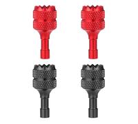 lasuroa 4pcs Drone Control Sticks, Mini Joystick Replacement Drone Controller Thumb Sticks Drone Joystick Compatible with DJI Mini 3 Pro DJI RC Smart Controller Accessories(Red Black)