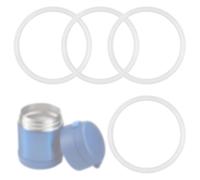 Lasuroa 4pcs Food Jar Gaskets, Silicone Replacement Gaskets, Compatible with Thermos Funtainer 10oz, White