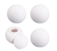 lasuroa 4pcs Golf Ball Shot Glasses with Lid, 1.7oz Unique Novelty Whiskey Glasses Drinking Cups for Men Fathers Golf Lovers Club Birthday Party Barware Gifts (White)