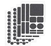 lasuroa 4pcs Phone Grip Tape Stickers, Hexagonal and Round Anti-Slip Phone Case Grip Tape Pre-Cut Strips Adhesive Traction Non-Slip Pads Grips Sticker for Cellphone Laptop Mouse Controller (Style A)