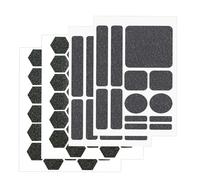 lasuroa 4pcs Phone Grip Tape Stickers, Hexagonal and Round Anti-Slip Phone Case Rubber Grip Tape Pre-Cut Strips Adhesive Traction Non-Slip Pads Sticky Grips for Cellphone Laptop Mouse (Style B)