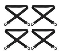 lasuroa 4pcs Portable Ski Carrier Straps, Ski Boot Carrying Straps, Ski Bag Shoulder Strap Skate Leash, Adjustable Shoulder Sling for Ski Boots Ice Roller Skate Accessories
