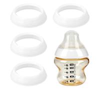 lasuroa 4pcs Replacement Nipple Rings Collars for Tommee Tippee, BPA Free Leakproof Screw Rings Baby Bottle Replacement Parts