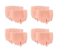 lasuroa 4pcs Toe Separators,Ball of Foot Cushion Pads,Soft Comfort Silicone Toe Spacers Skin Color Dividers with Breathable Holes Foot Cushion Reusable Tool for Men Women