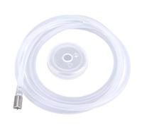 lasuroa 6.6ft Water Pump Hose, Food Grade Silicone Pipe Tubing Stainless Steel Countersunk Head for 5 Gallon Buckets Dispenser Replacement Parts for Charging Automatic Drinking Desk Water Pump