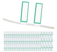 lasuroa 600pcs Cable Labels, Green Border Cord Sticker Self Adhesive Wire Labels Waterproof Wire Tags for Electronics Cable Management Handwriting Printer Printing