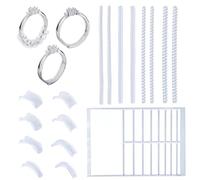 lasuroa 65pcs Ring Size Adjuster for Loose Rings, 3 Styles Invisible Comfortable Ring Guards Reducer Tighteners Universal Resizer Set for Women and Men(Spiral Adjuster Spacers & Silicone Patches)