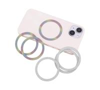 lasuroa 6pcs Universal Magnetic Ring, Sparkle Metal Ring Stickers No Magnet Compatible with Most Phone Inside Cases Wireless Charging & Car Phone Holders