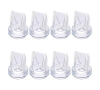 lasuroa 8pcs Duckbill Valves, Soft Silicone Breast Pump Replacement Compatible with Eufy E10/S1/S1 Pro & Suitable for MomMed S21/S32