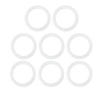 lasuroa 8pcs Gaskets, White Silicone Gaskets Seal Rings Moka Pot Accessories Replacement Parts for Bialetti Dama 6 Cups Venus Musa Kitty 6 Cups